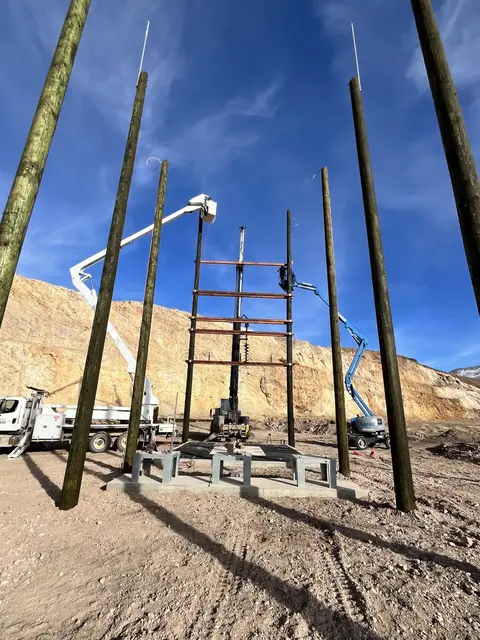 Utility field equipment and overhead line structures